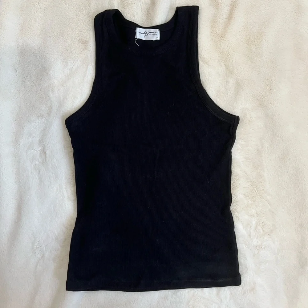 Carly Jean Los Angeles Black Vida Tank - Picture 4 of 6